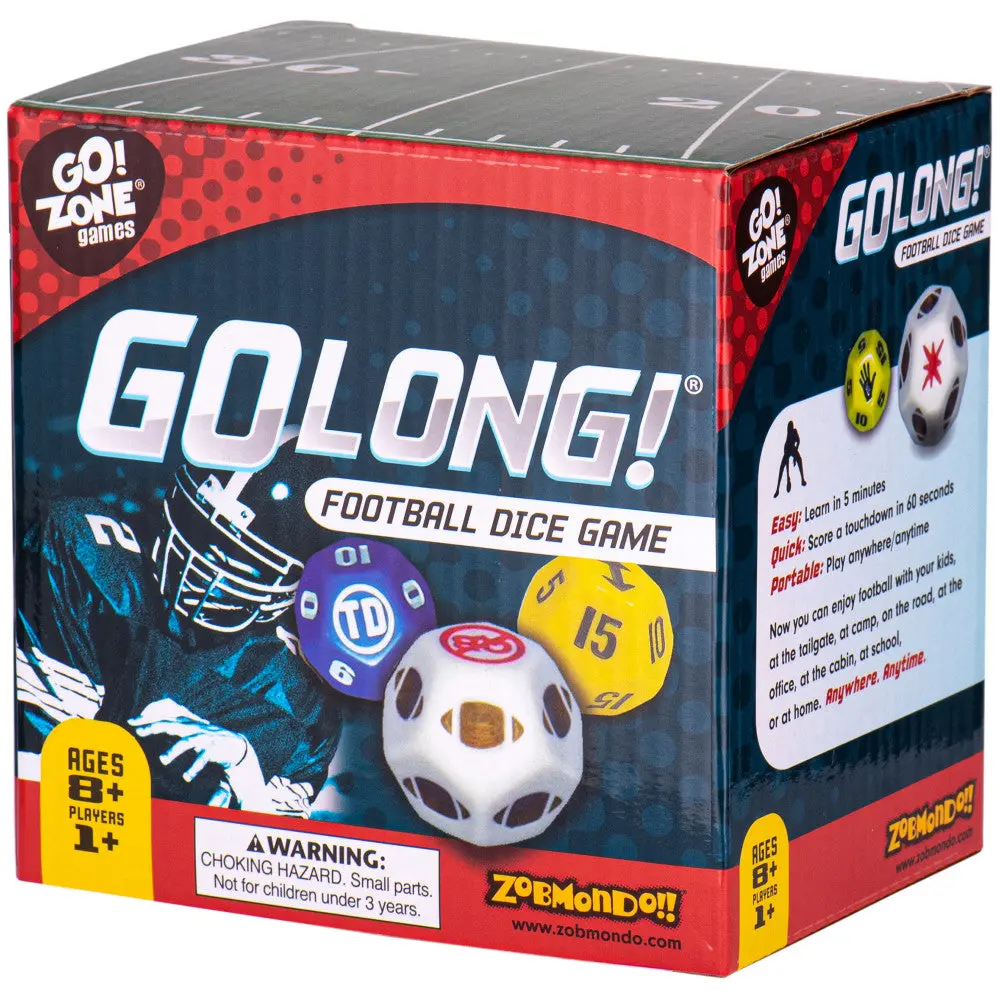 Golong Football Dice Game By Zobmondo!! Strategy Board Game 1