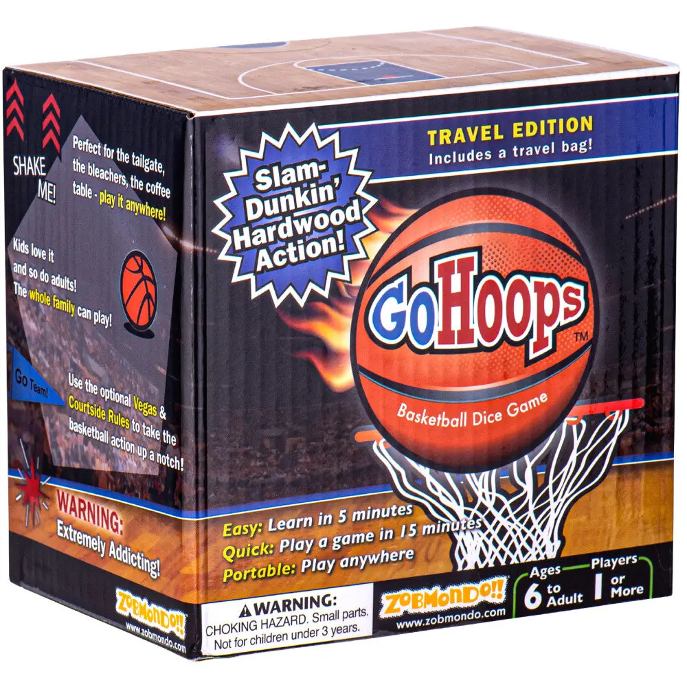 Gohoops Basketball Dice Game By Zobmondo! Interactive Sports Dice Game 1