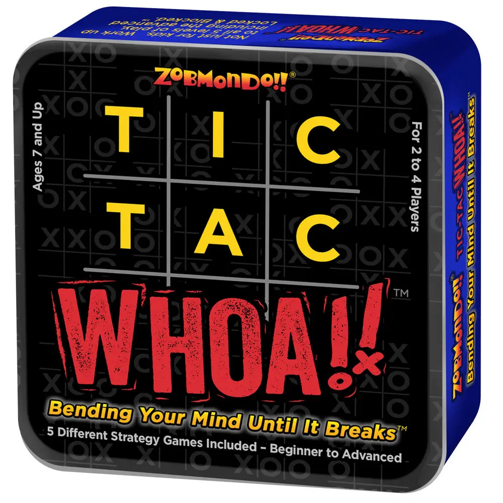 Tic Tac Whoa! Zobmondo!! 5-In-1 Tic Tac Toe Card Game For Families 1
