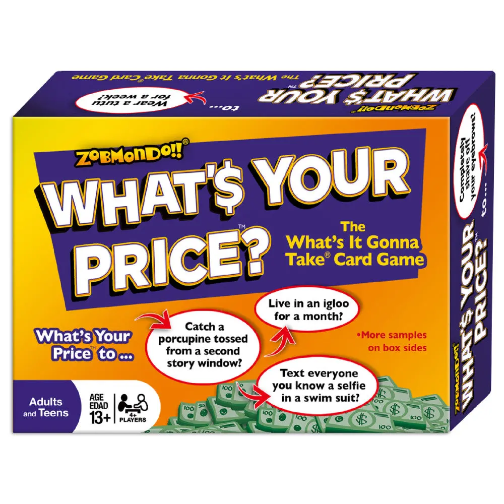 What's Your Price Hilarious Scenario Card Game 1