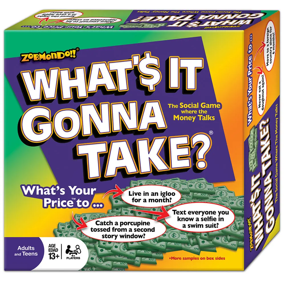 What's It Gonna Take Party Board Game By Zobmondo!! - Social Question Game For Teens And Adults 1