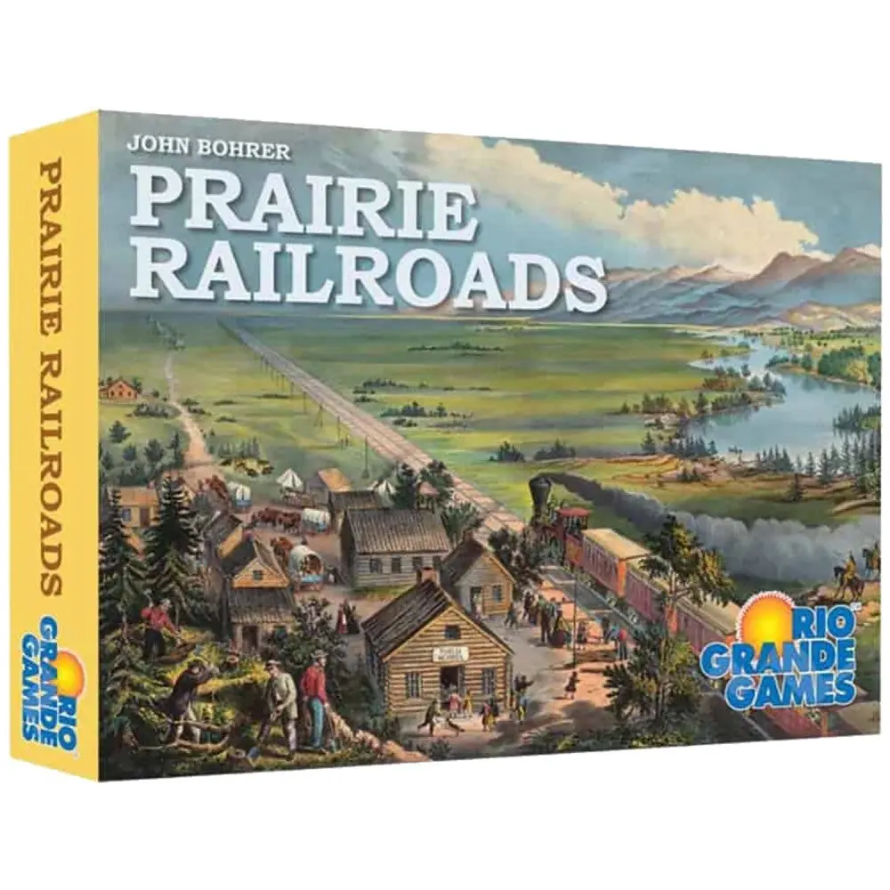 Rio Grande Games: Prairie Railroads - Train Strategy Board Game, Ages 14+, 3-5 Players 1