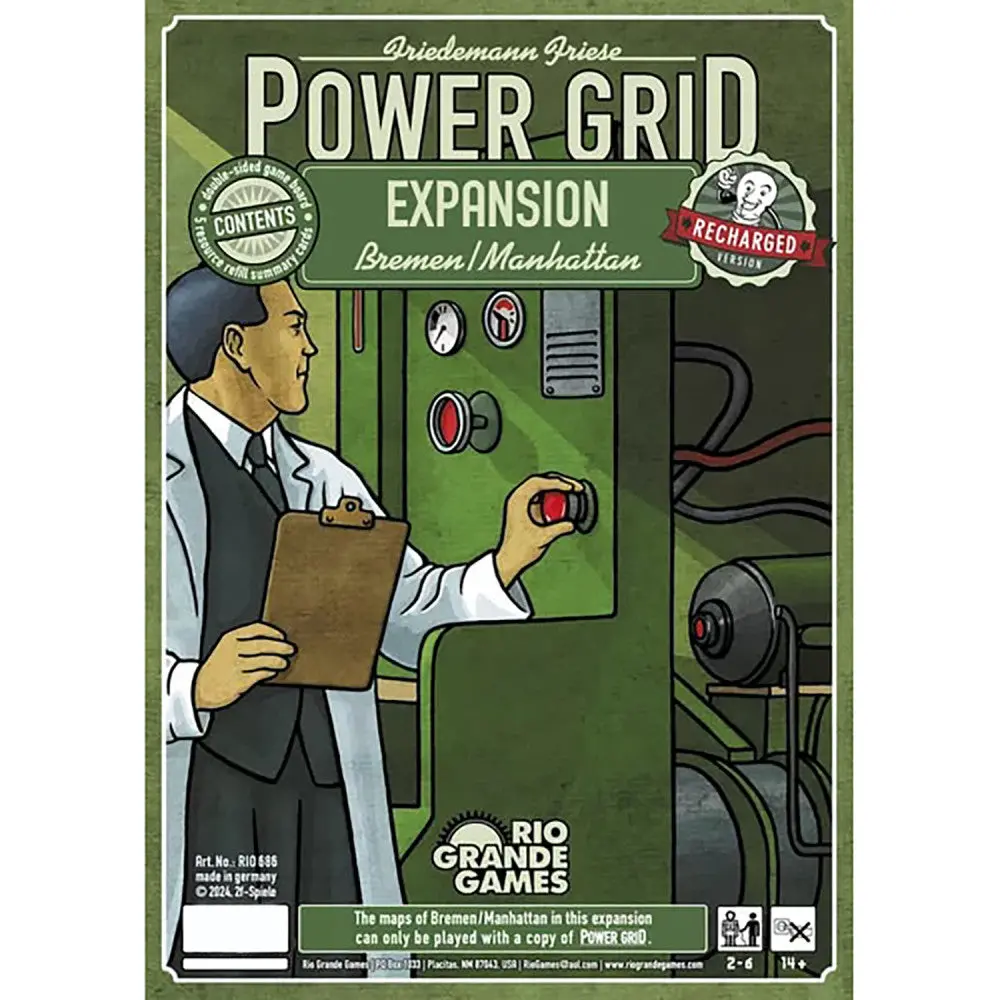 Rio Grande Games: Power Grid Bremen/Manhattan Expansion - Strategy Board Game For Ages 14+ 1