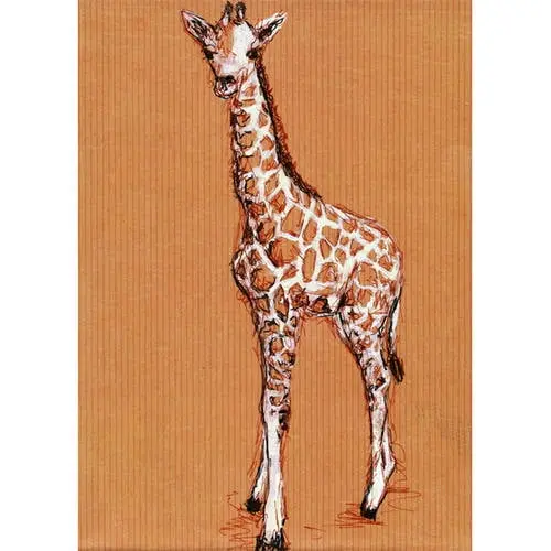 Oopsy Daisys Giraffe Baby Canvas Wall Art - Playful Nursery Decor 1