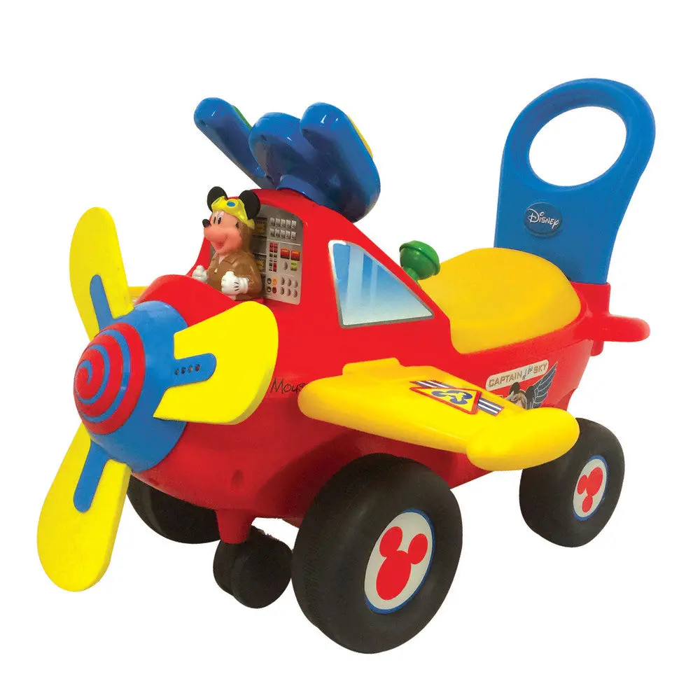 Kiddieland Disney Mickey Mouse Clubhouse Plane Light & Sound Activity Ride-On 1