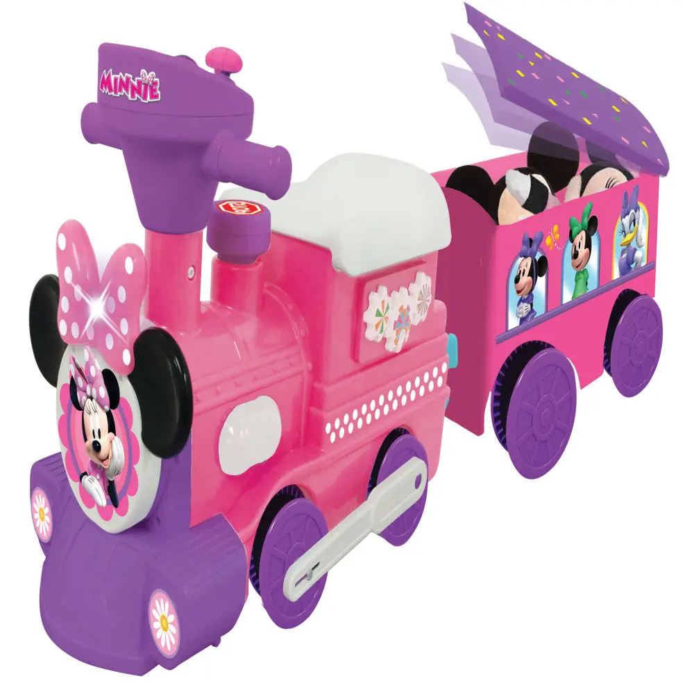 Kiddieland - Disney Minnie Mouse Ride-On Motorized Train With Track 1