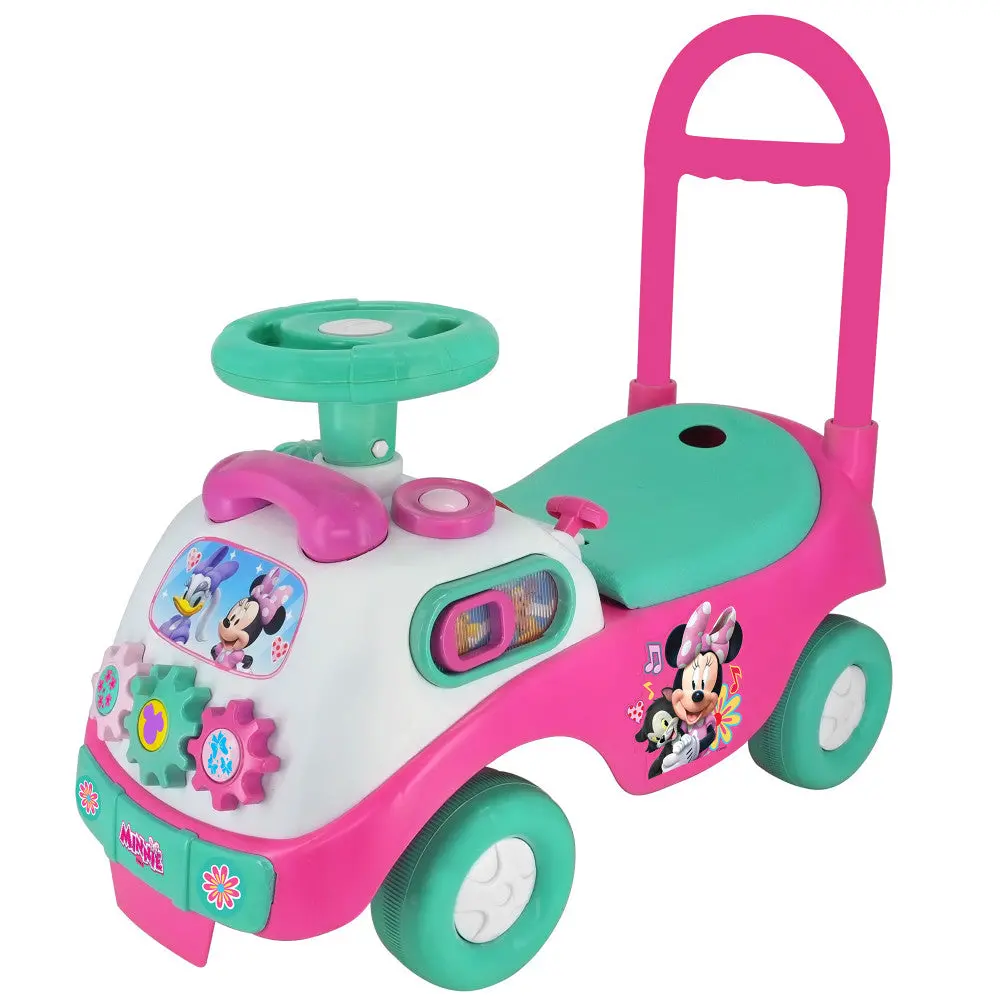 Kiddieland - My First Activity Ride-On - Minnie Gears - Disney Foot To Floor Vehicle 1