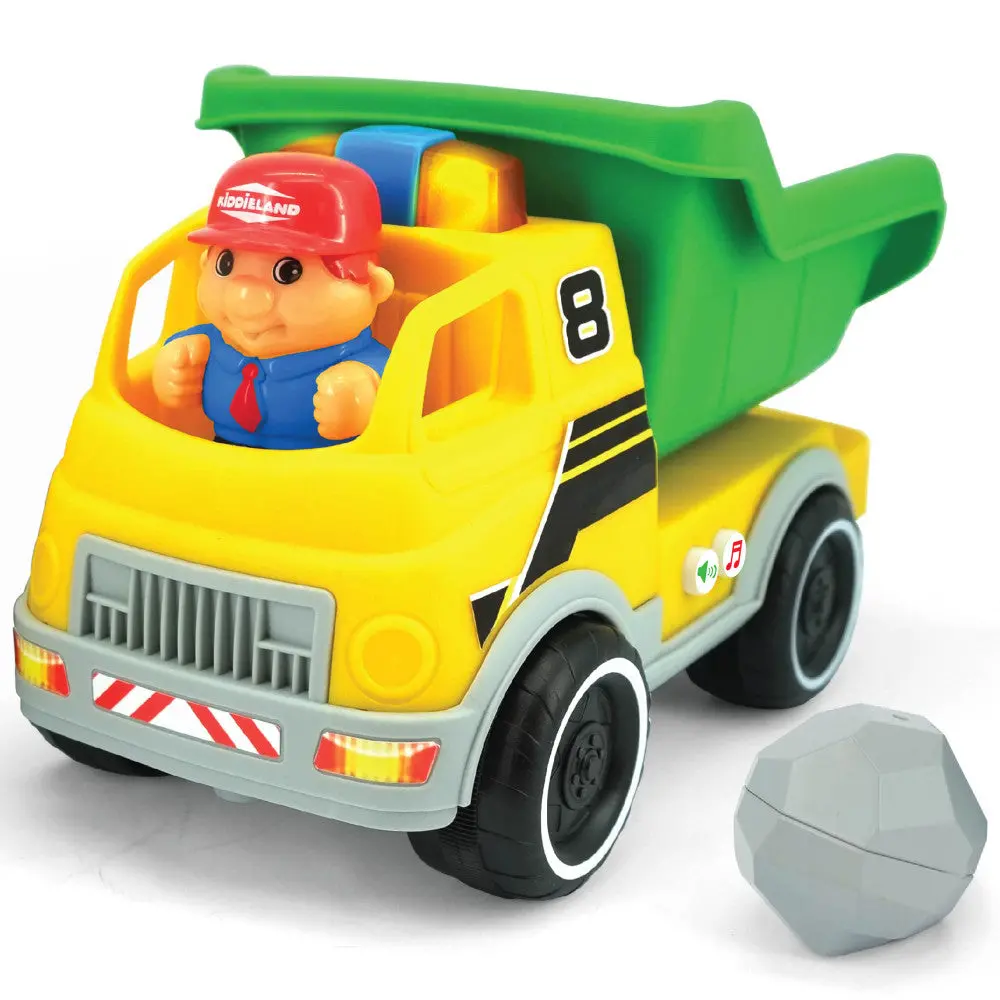 Kiddieland Motorized Light & Sound Dump Truck - Interactive Construction Toy 1