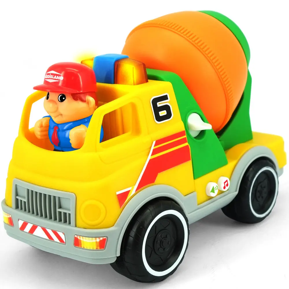 Kiddieland Lights & Sounds Motorized Cement Mixer Toy 1