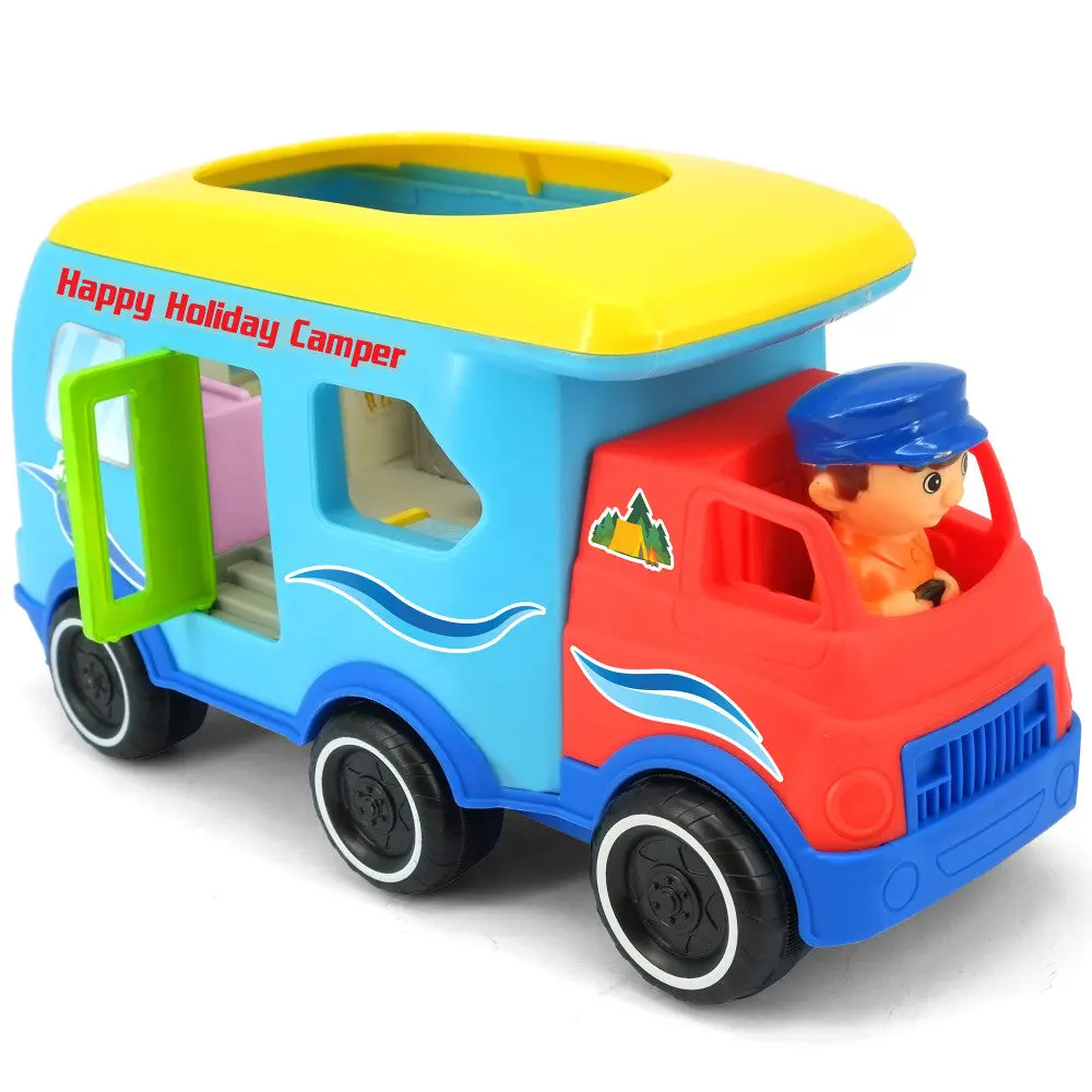 Kiddieland Light & Sound Motorized Happy Camper Toy Vehicle 1