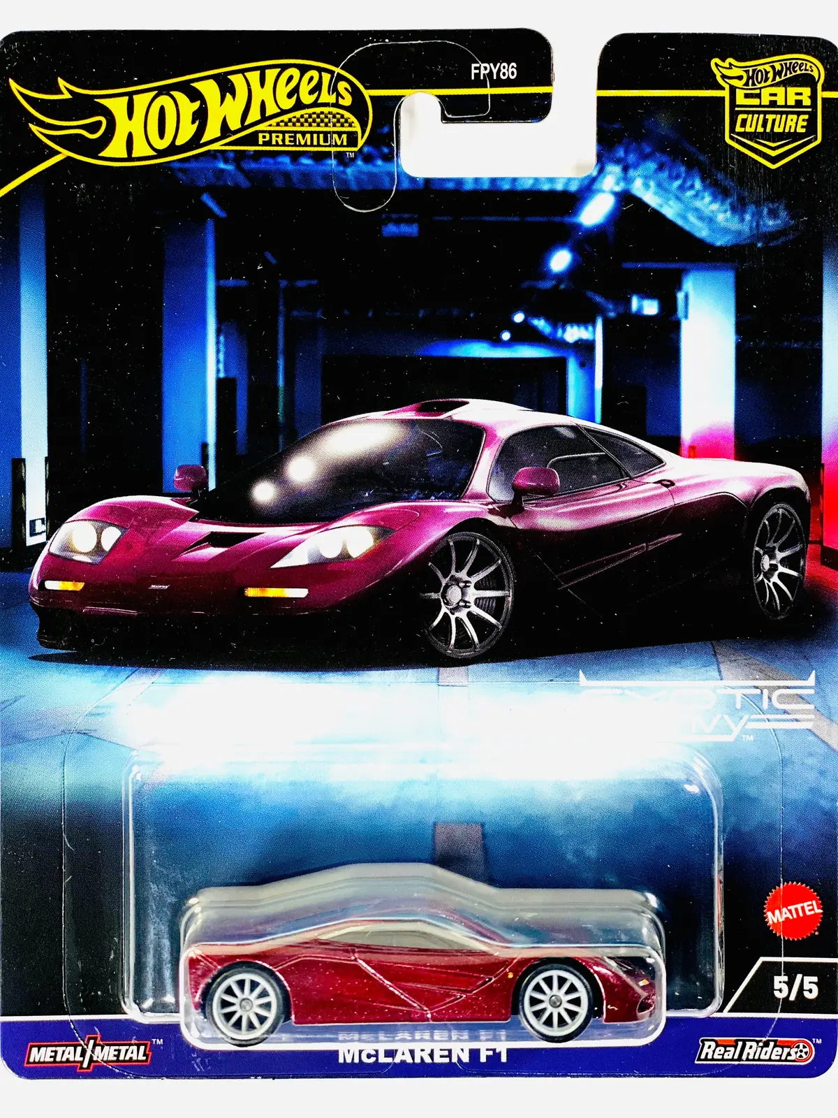 Hot Wheels 2023 Car Culture Exotic Envy Case G Mclaren F1 - Damaged Card 1