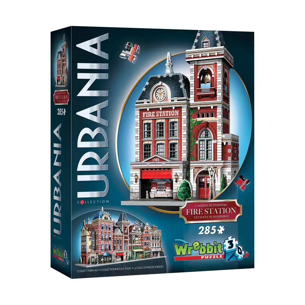 Wrebbit Urbania Collection Fire Station 3D Puzzle - 285 Pieces 1