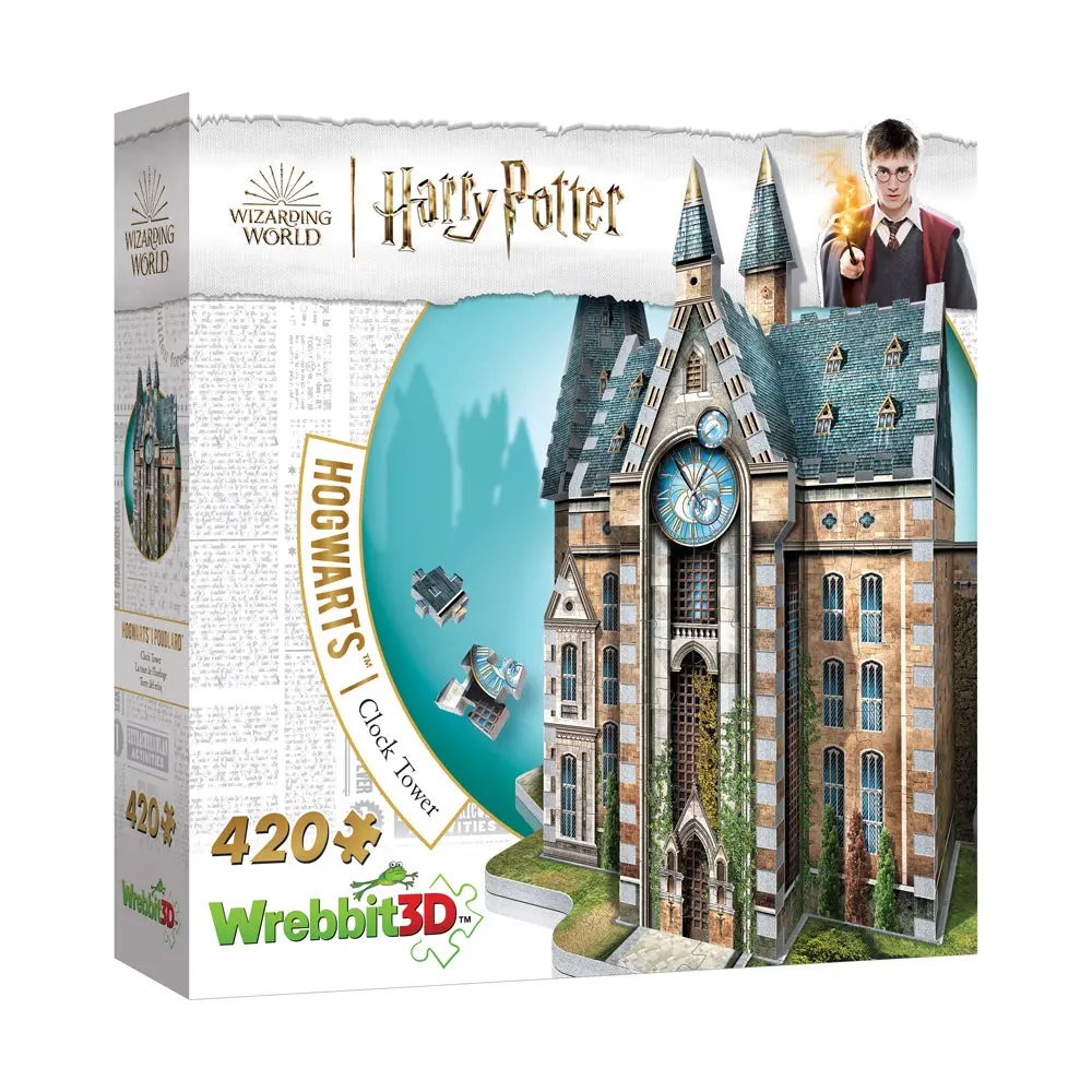 Wrebbit Harry Potter Hogwarts Clock Tower 3D Puzzle - 420 Pieces 1