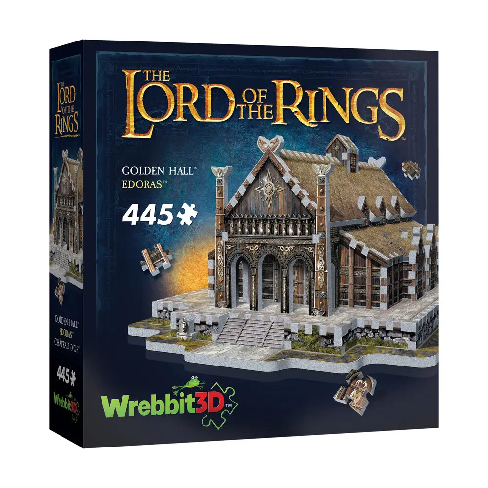 Wrebbit The Lord Of The Rings Golden Hall Edoras 3D Puzzle - 445 Pc 1