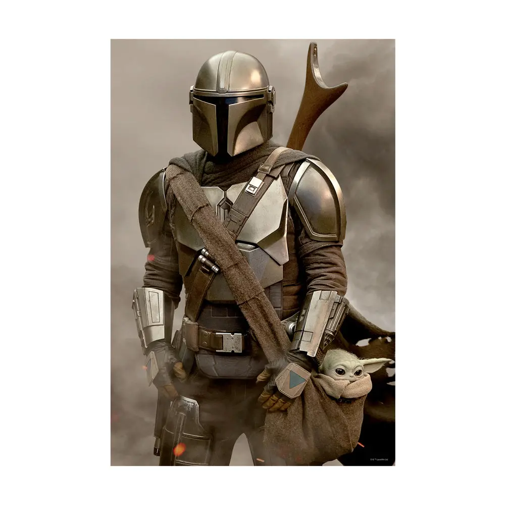 Prime 3D Star Wars: The Mandalorian Helmet Shaped 300-Piece 3D Lenticular Jigsaw Puzzle 1