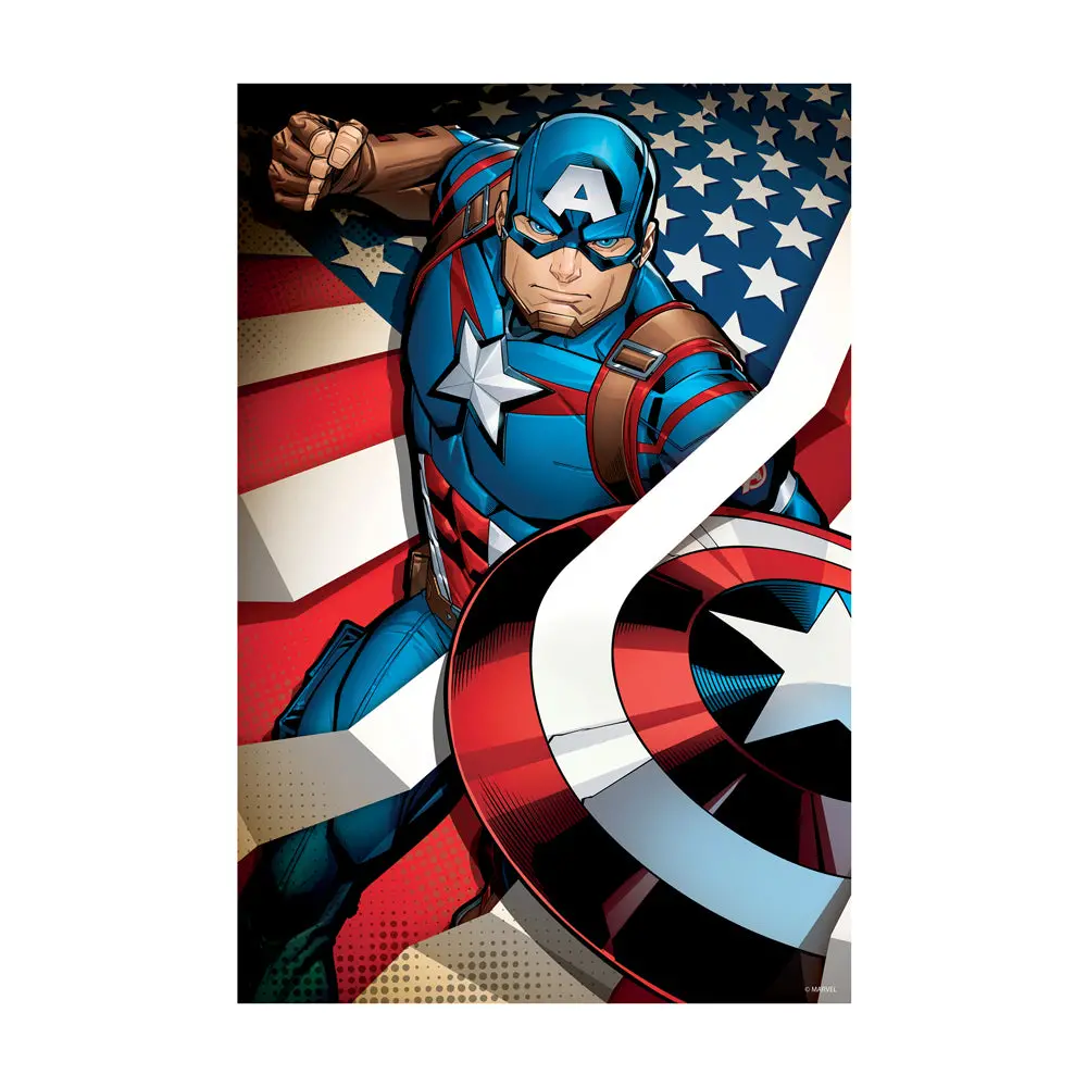 Marvel Avengers Captain America 3D Lenticular Puzzle - 300 Pc 1