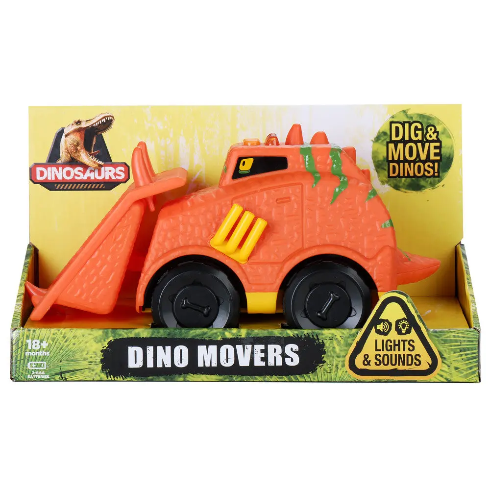 Kid Galaxy Dino Mover Bulldozer - Realistic Dinosaur Sounds And Functional Scoop 1