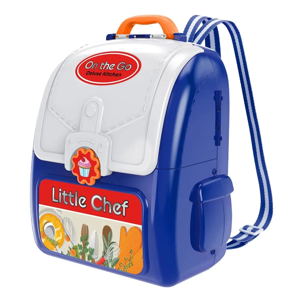 Kid Galaxy On The Go Backpack - Portable Pretend Play Cooking Set 1