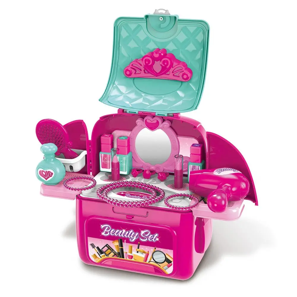 Kid Galaxy 18-Piece Pretend Play Vanity Backpack 1
