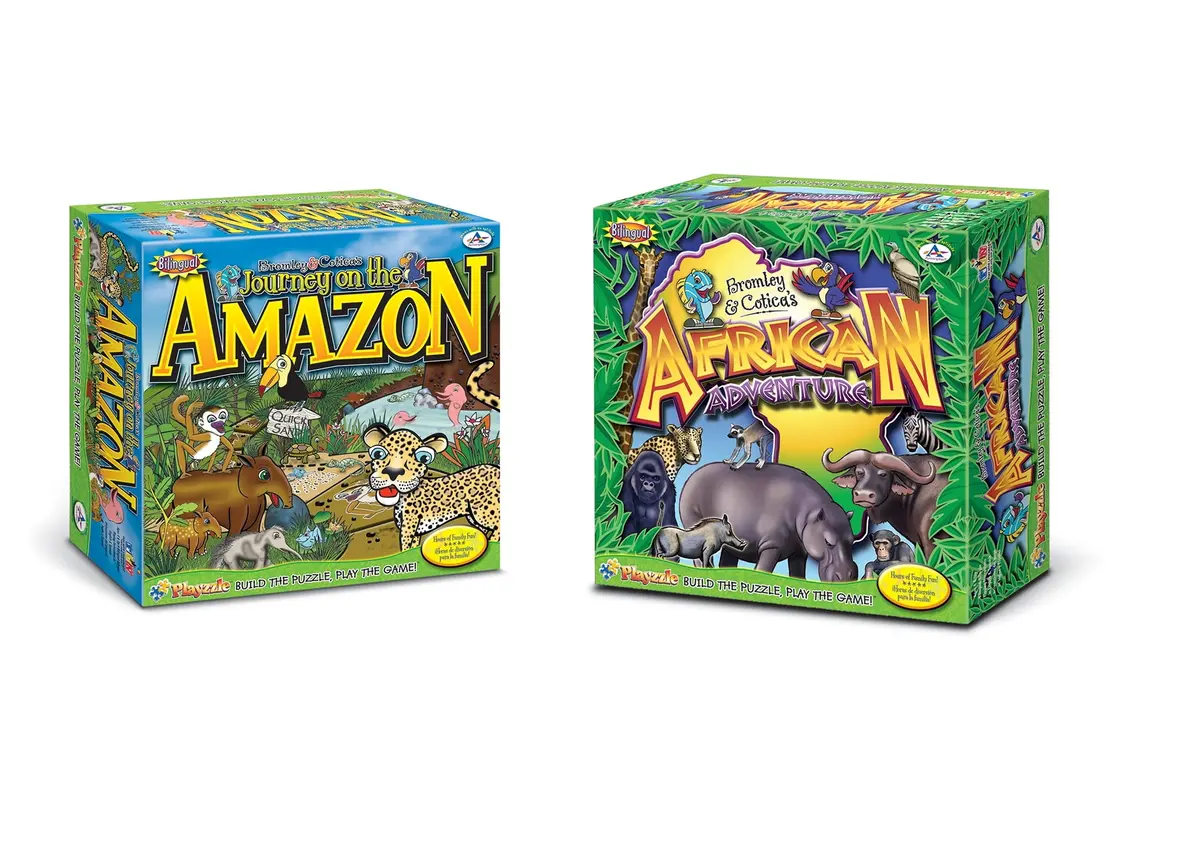 Talicor Bilingual Bundle - African Adventure & Amazon Journey Learning Games 1