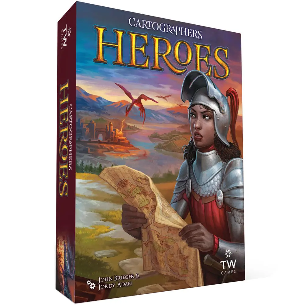 Cartographers Heroes Board Game: Map Drawing Strategy Sequel 1