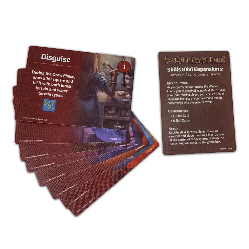 Thunderworks Games Cartographers Skills 2 Mini-Expansion Card Pack 1