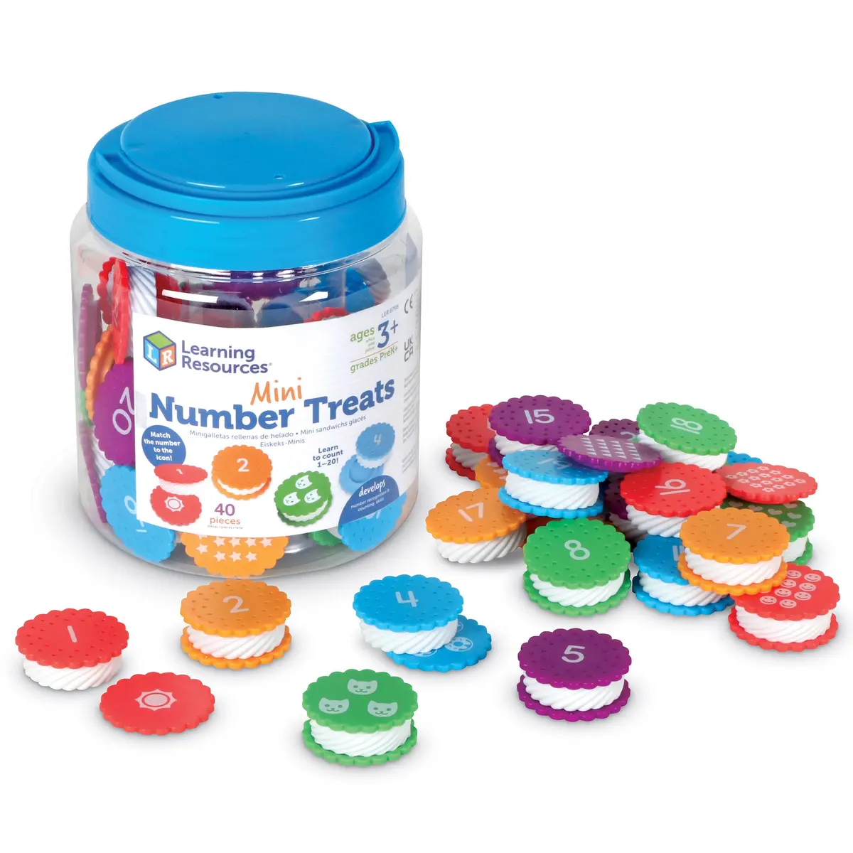 Learning Resources Mini Number Cookies - Educational Counting Toy 1