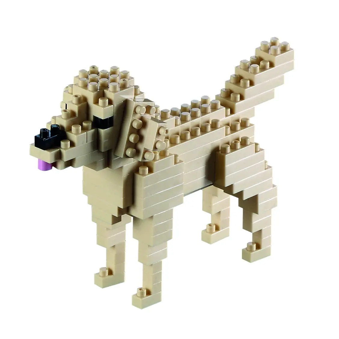 Brixies 126-Piece Golden Retriever Building Set - Difficulty Level 2 1