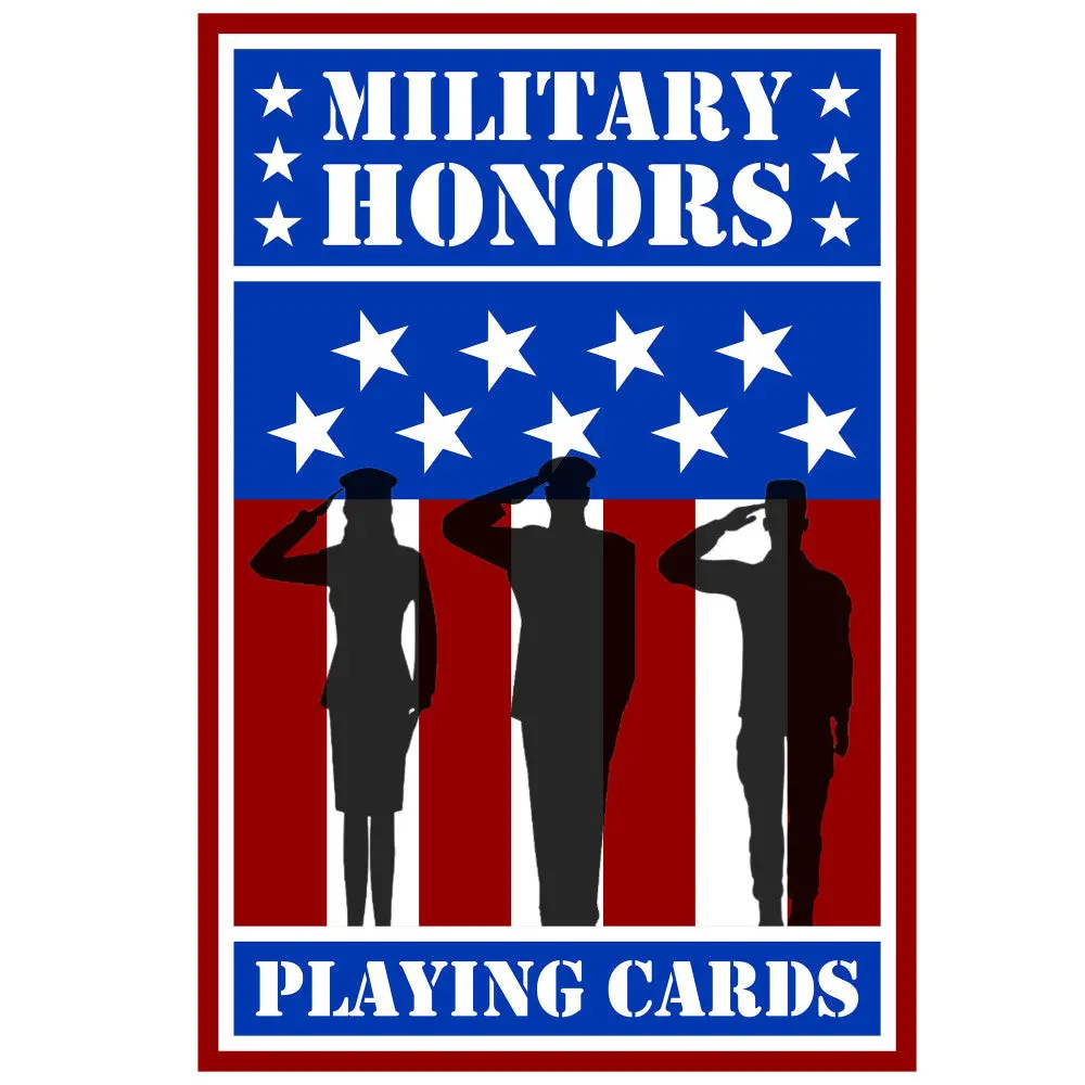 Military Honors Patriotic Playing Cards - Linen Finish, Collectible Deck 1
