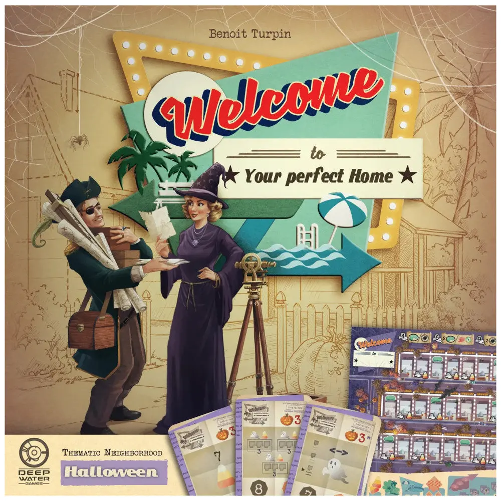 Welcome To... Halloween Thematic Neighborhood Expansion Board Game 1