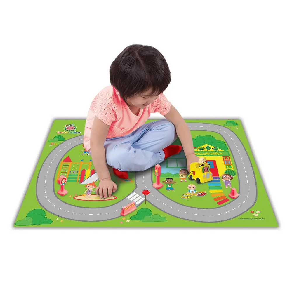 Imaginmat Deluxe Cocomelon Interactive Playmat & Toy Car Set 1