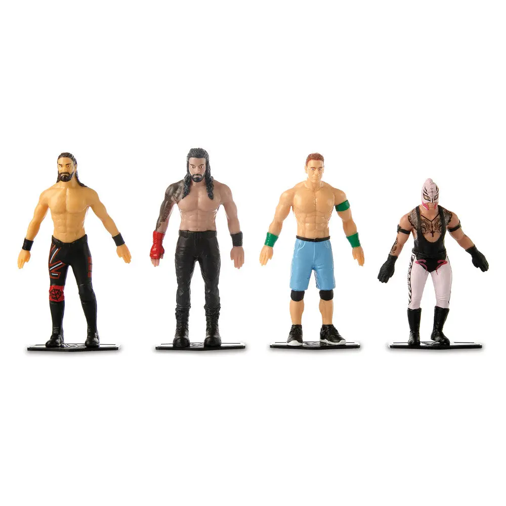 Flexfigs Wwe Superstars 4-Pack Articulated Wrestler Action Figures 1