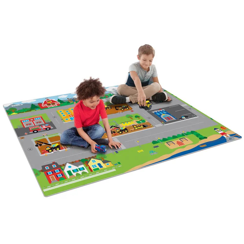 Imaginmat Jumbo Tonka Interactive Floor Playmat & Toy Cars Set 1