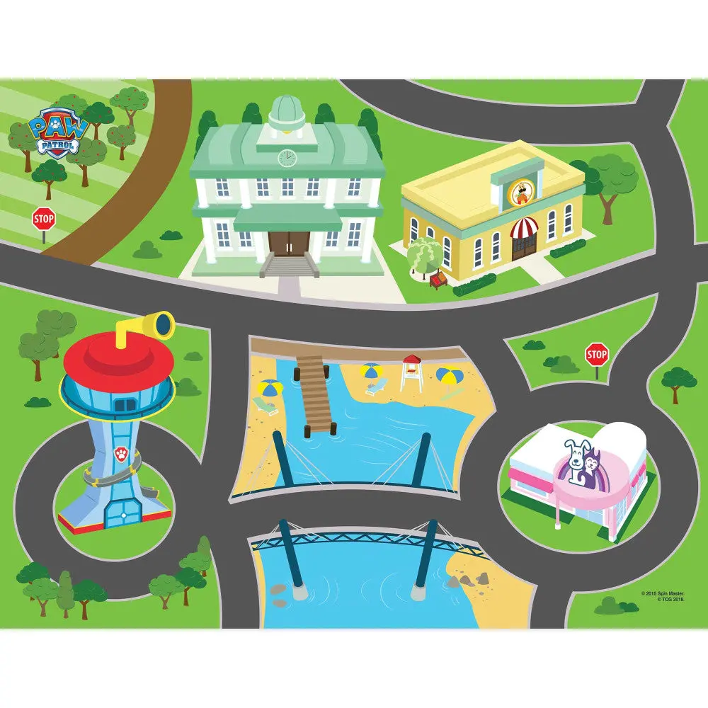 Paw Patrol Imaginmat Deluxe Playmat & Toy Car Set, 30.5 X 20.5 Inches 1