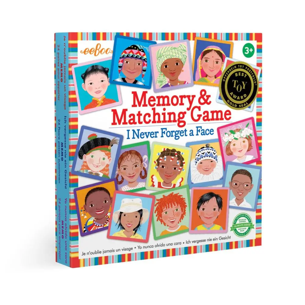 Eeboo I Never Forget A Face Cultural Memory Matching Game 1