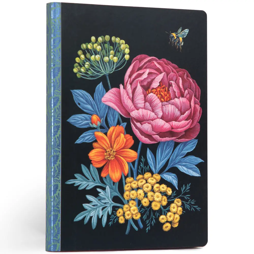 Eeboo Piece & Love: Abundant Bouquet Gilded Journal - Floral Hardcover Diary 1