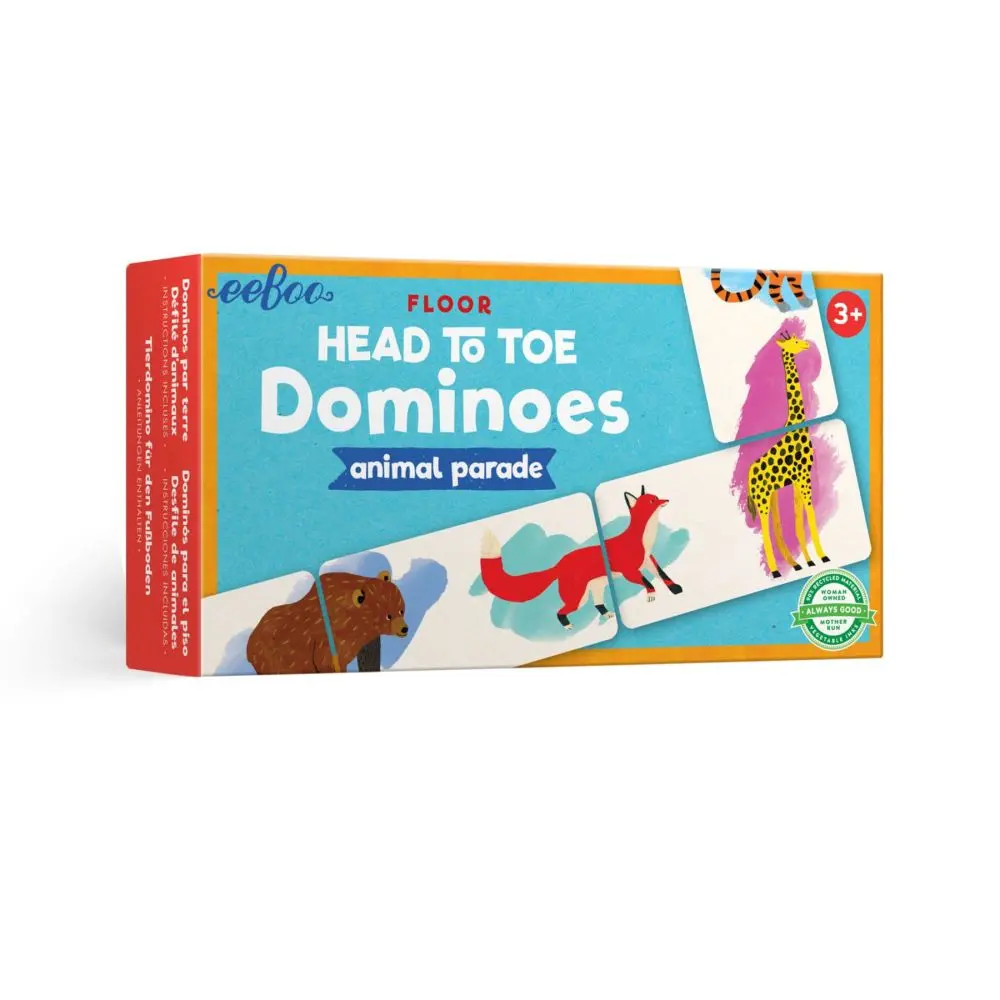 Eeboo Animal Parade Head To Toe Educational Dominoes Game 1