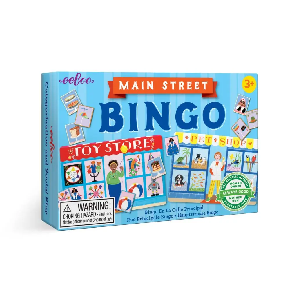 Eeboo Main Street Little Bingo Game For Ages 3+ 1