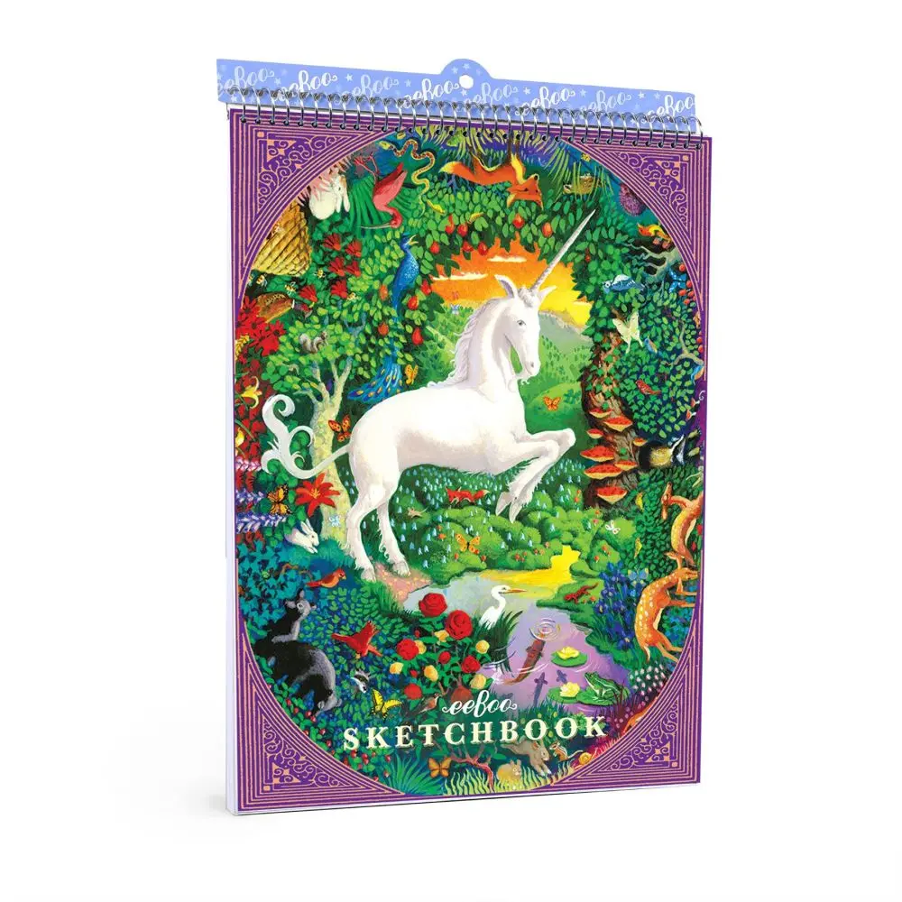 Eeboo Unicorn Collection 60-Page Sketchbook For All Ages 1