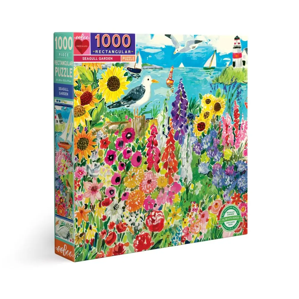 Eeboo Piece And Love Seagull Garden 1000-Piece Jigsaw Puzzle 1