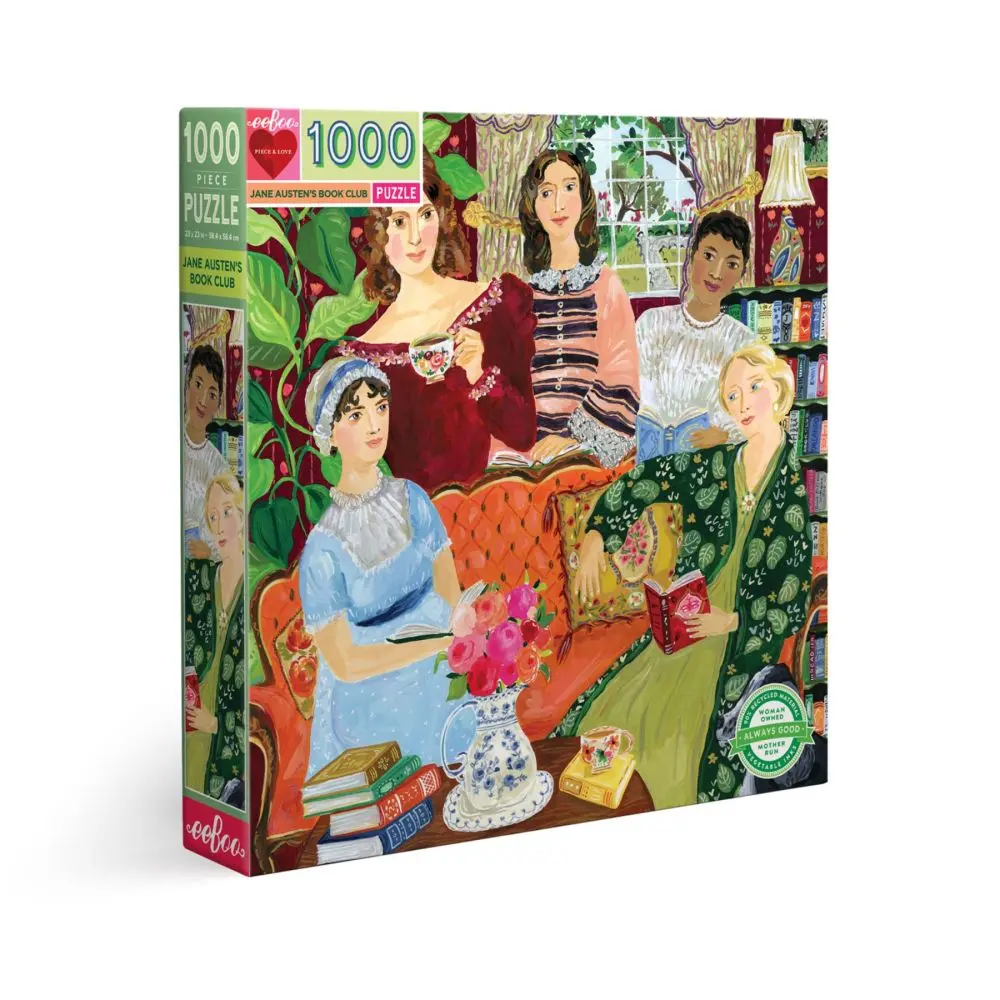 Eeboo Piece And Love Jane Austen's Book Club 1000 Piece Jigsaw Puzzle 1
