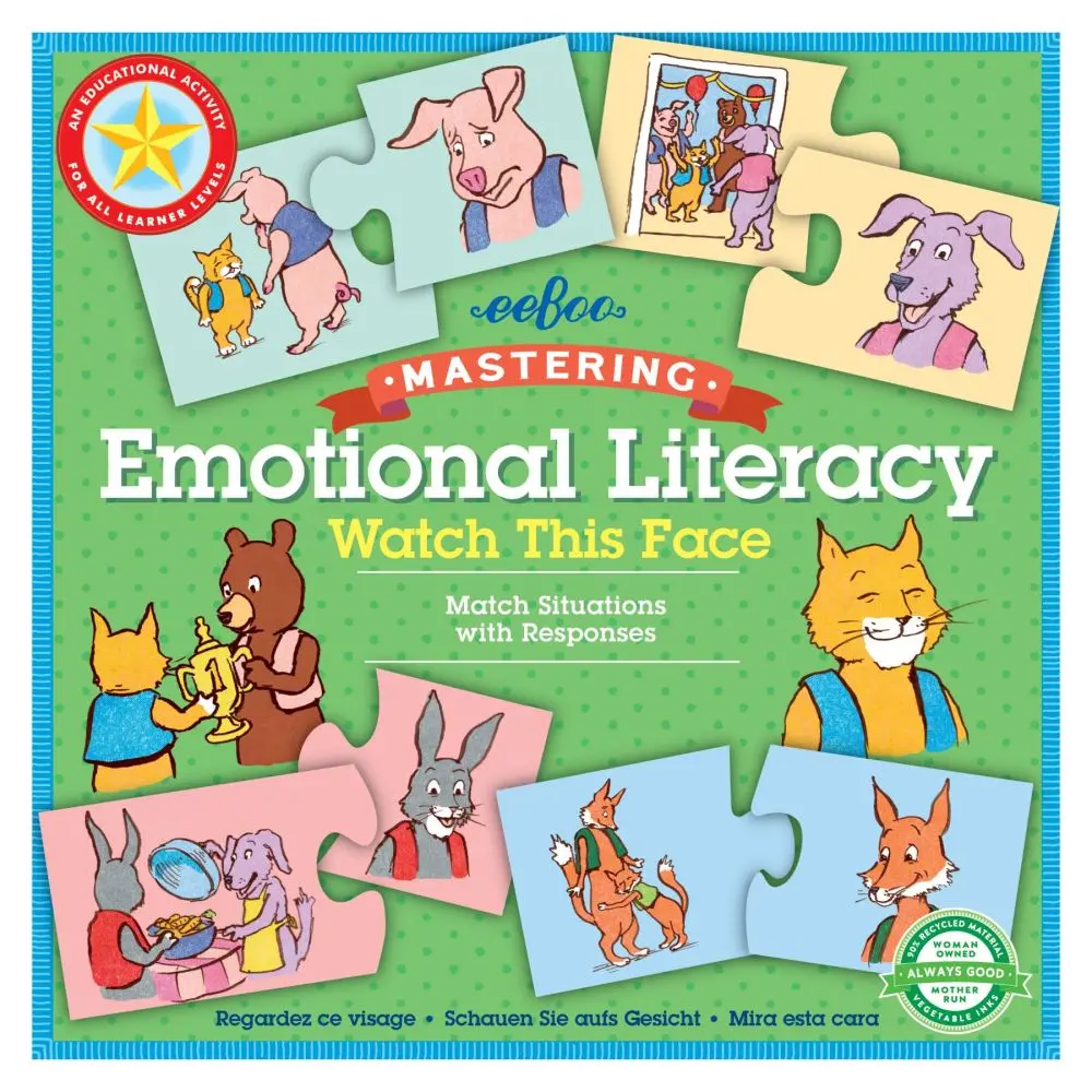 Eeboo Emotional Literacy Learning Game - Watch This Face - Award-Winning Series 1