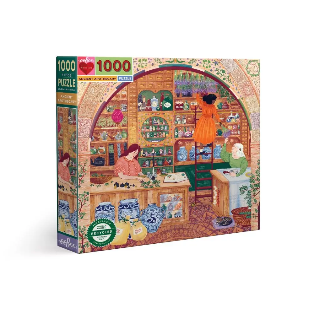 Eeboo Piece And Love Ancient Apothecary 1000 Piece Jigsaw Puzzle 1