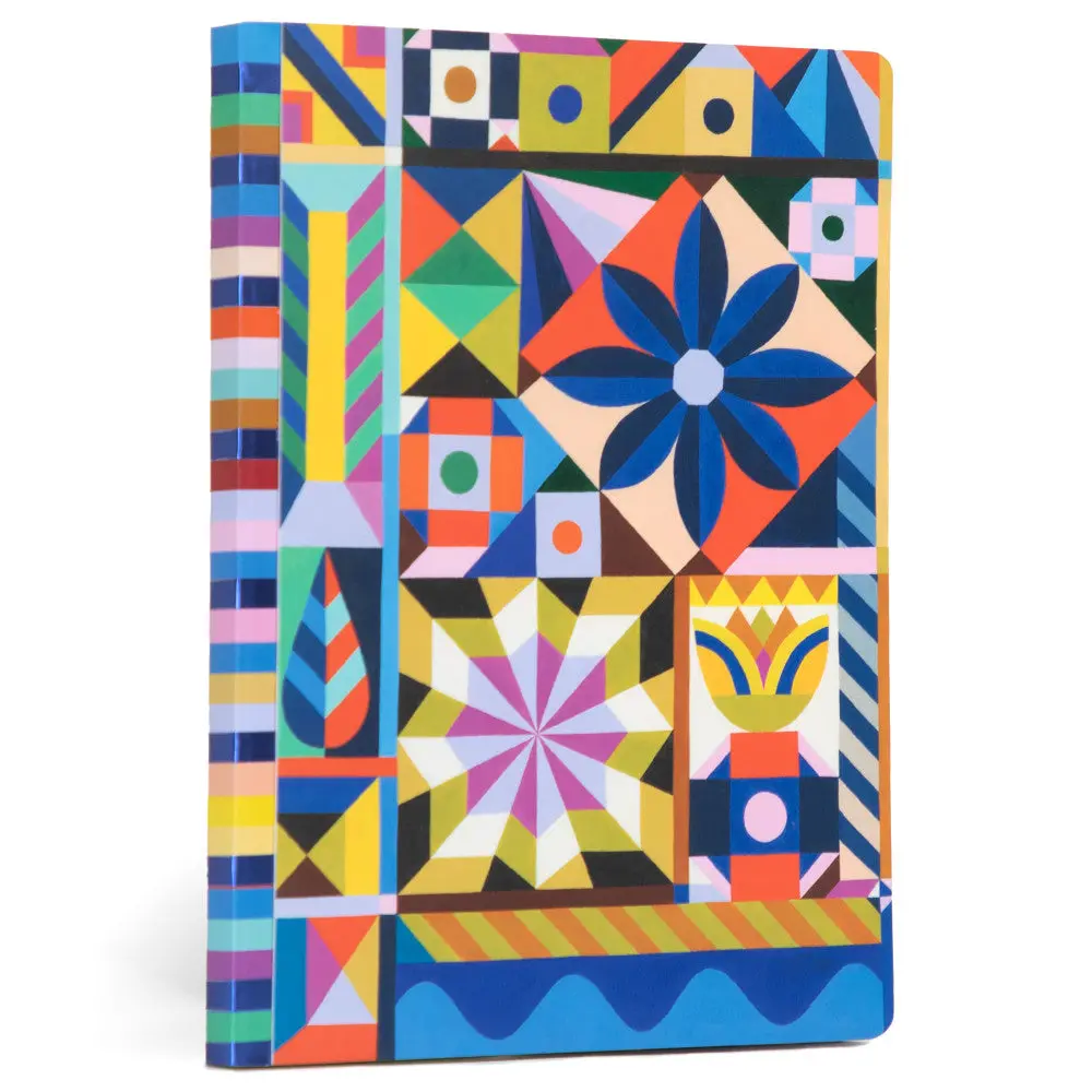 Eeboo Piece & Love Starlight Pinwheels Gilded Journal - Vibrant Adult Diary 1