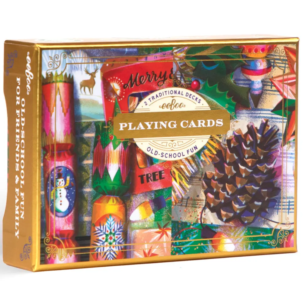 Eeboo Piece & Love Christmas Decorations Deluxe Playing Cards 1