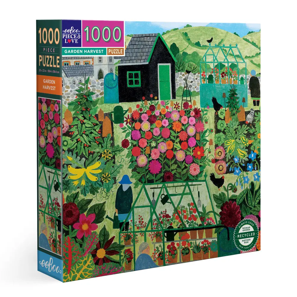 Eeboo Piece & Love Garden Harvest 1000-Piece Jigsaw Puzzle 1