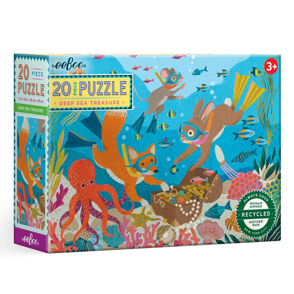 Eeboo Deep Sea Treasure Jigsaw Puzzle - 20 Pc 1