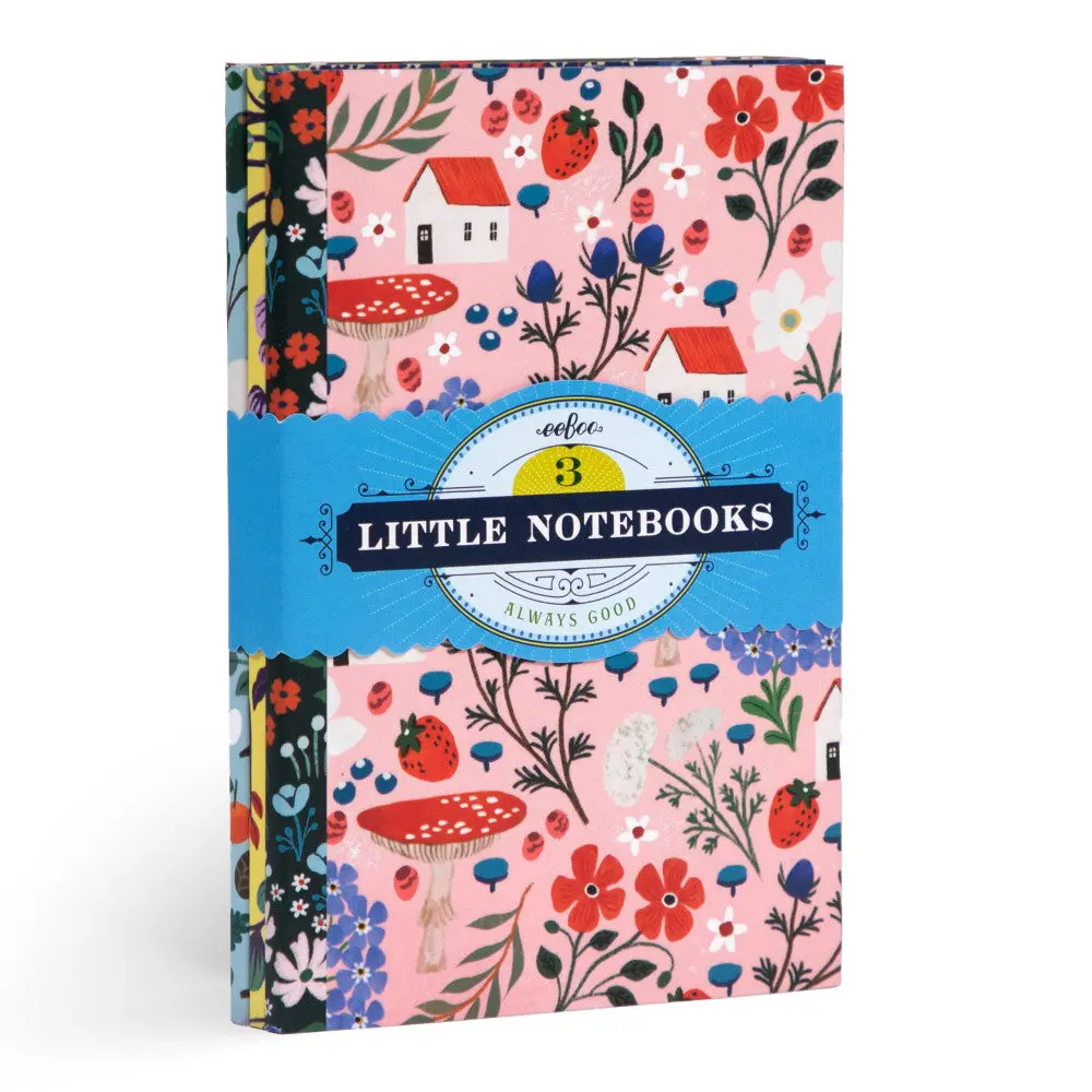 Eeboo Piece & Love: Shelley's Little Books - Set Of 3 Colorful Notebooks 1