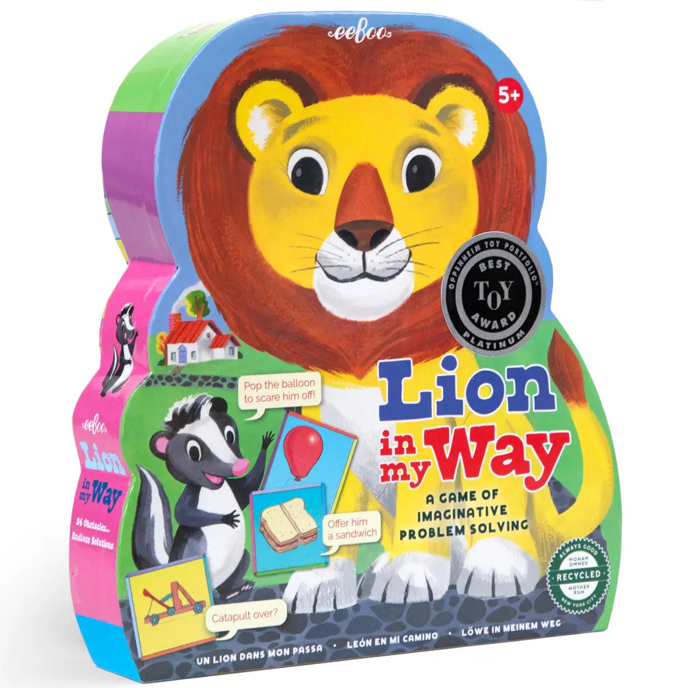 Eeboo Lion In My Way Imaginative Problem Solving Game, Ages 5+ 1