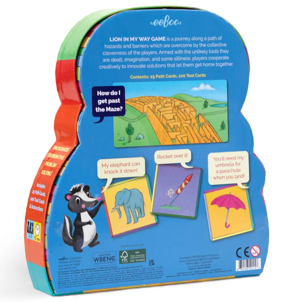 Eeboo Lion In My Way Imaginative Problem Solving Game, Ages 5+ 2
